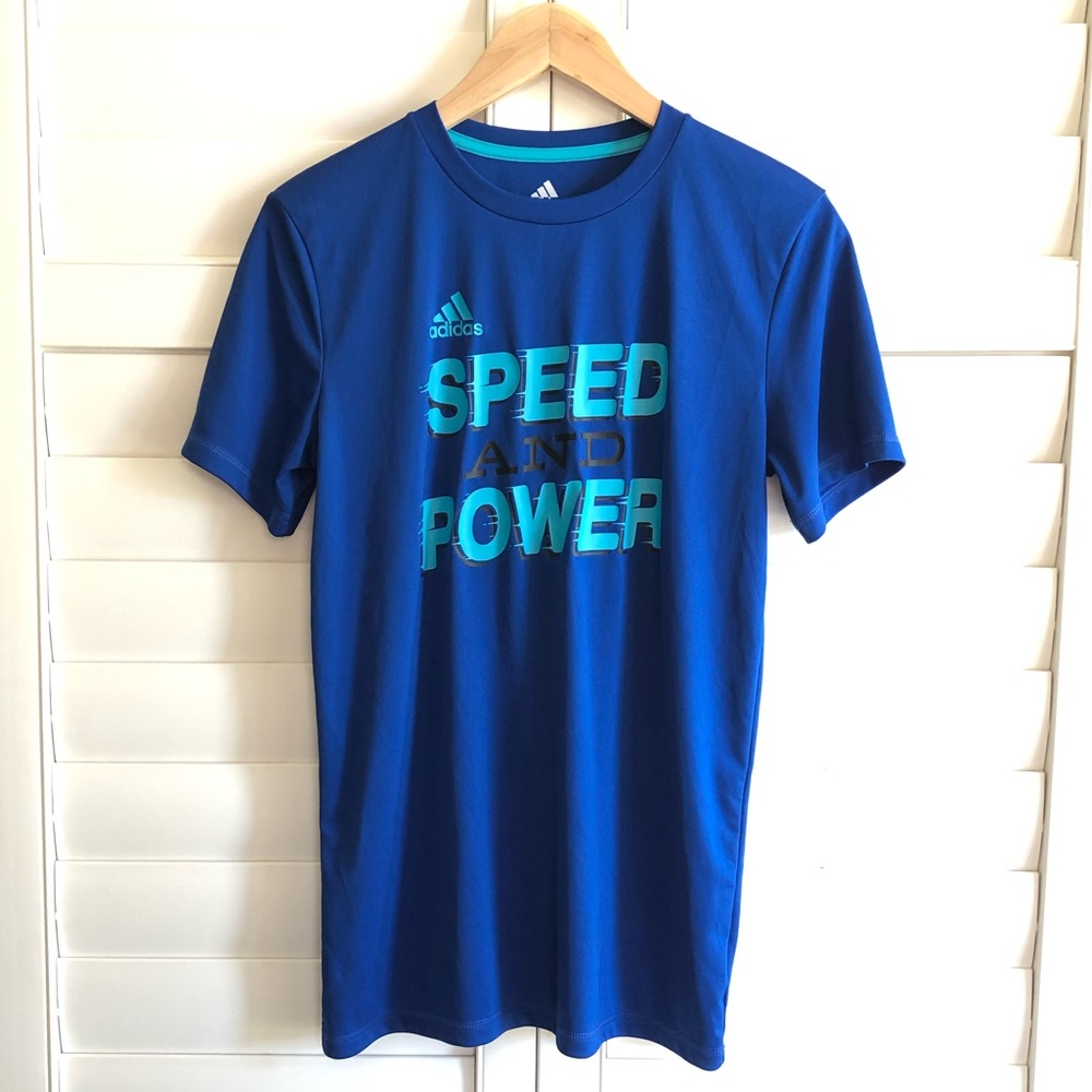 ADIDAS Climalite Speed and Power Boys Shirt - L
